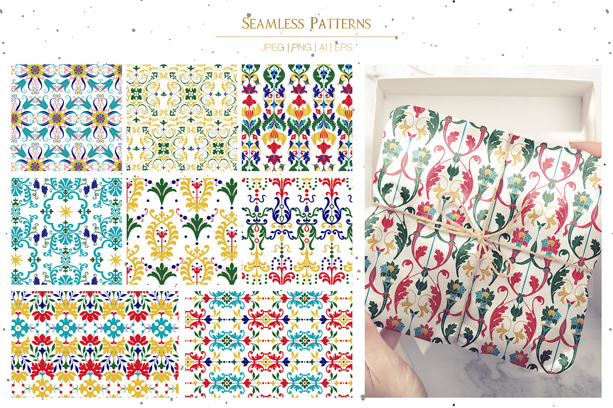 Arabesque Ornaments Collection, a Decorative Illustration by GVGraphics (Photo 12 of 15)