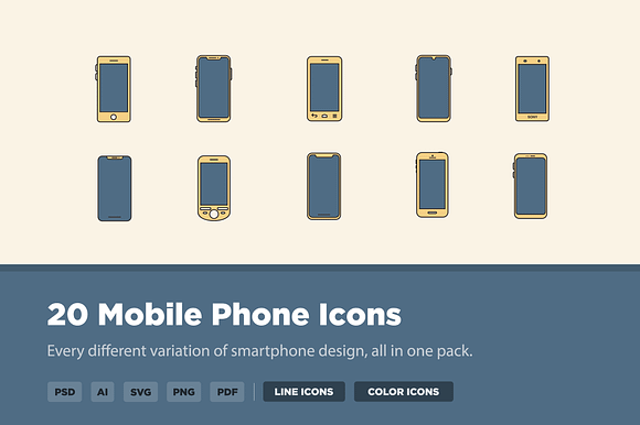 20 Mobile Phone Icons