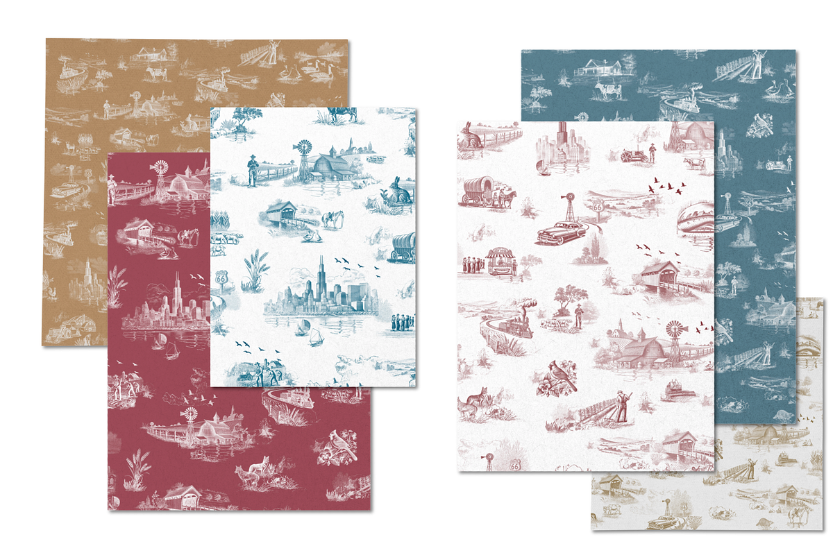 Illinois Seamless Pattern Set, a Pattern Graphic by Hughes Studio (Photo 2 of 7)