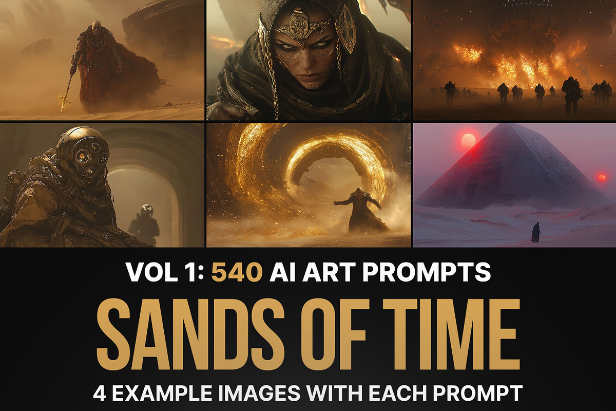 540 Prompts For The Sands Of Time, an Illustration by Sevenstyles (Photo 1 of 14)