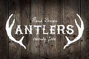25 Vintage, Hand Drawn Antlers, an Icon by Design Surplus (Thumbnail 1 of 2)