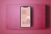 Birthday Girl Invitation - Flyer Med, a Poster Template by SlideFactory (Thumbnail 4 of 4)
