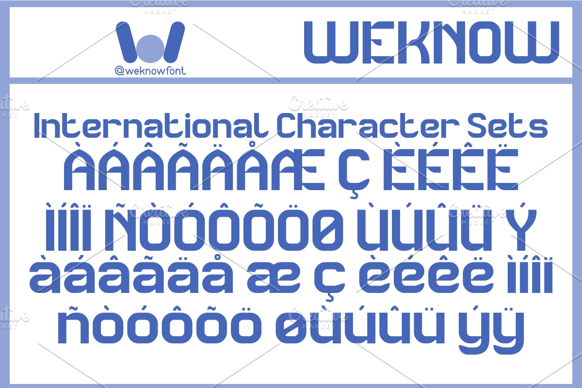 Slide Show font, a Sans Serif Font by weknow (Photo 8 of 8)