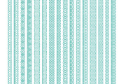 Aqua Vector Lace Borders Clipart, an Illustration by Amanda Ilkov (Thumbnail 5 of 5)