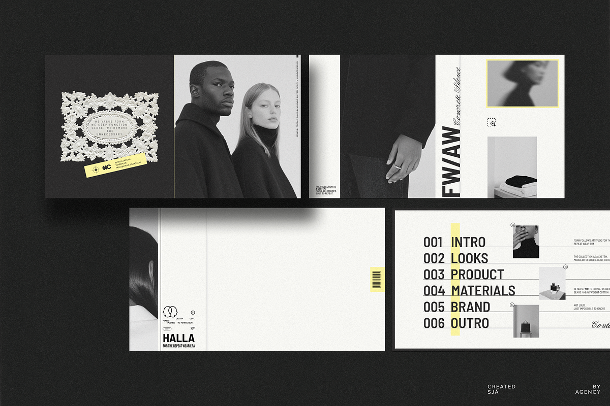 HALLA • Fashion Lookbook Template, a Marketing Template by Sjá Agency (Photo 6 of 9)