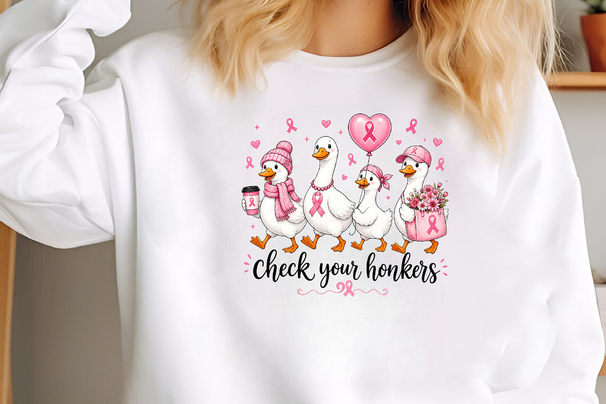 Check Your Honkers Breast Cancer, a Seasonal Illustration by CraftArtStudio (Photo 3 of 4)