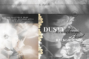 FLORAL Dusty Monochrome Backgrounds, a Background Graphic by Anzhelika (Thumbnail 1 of 10)