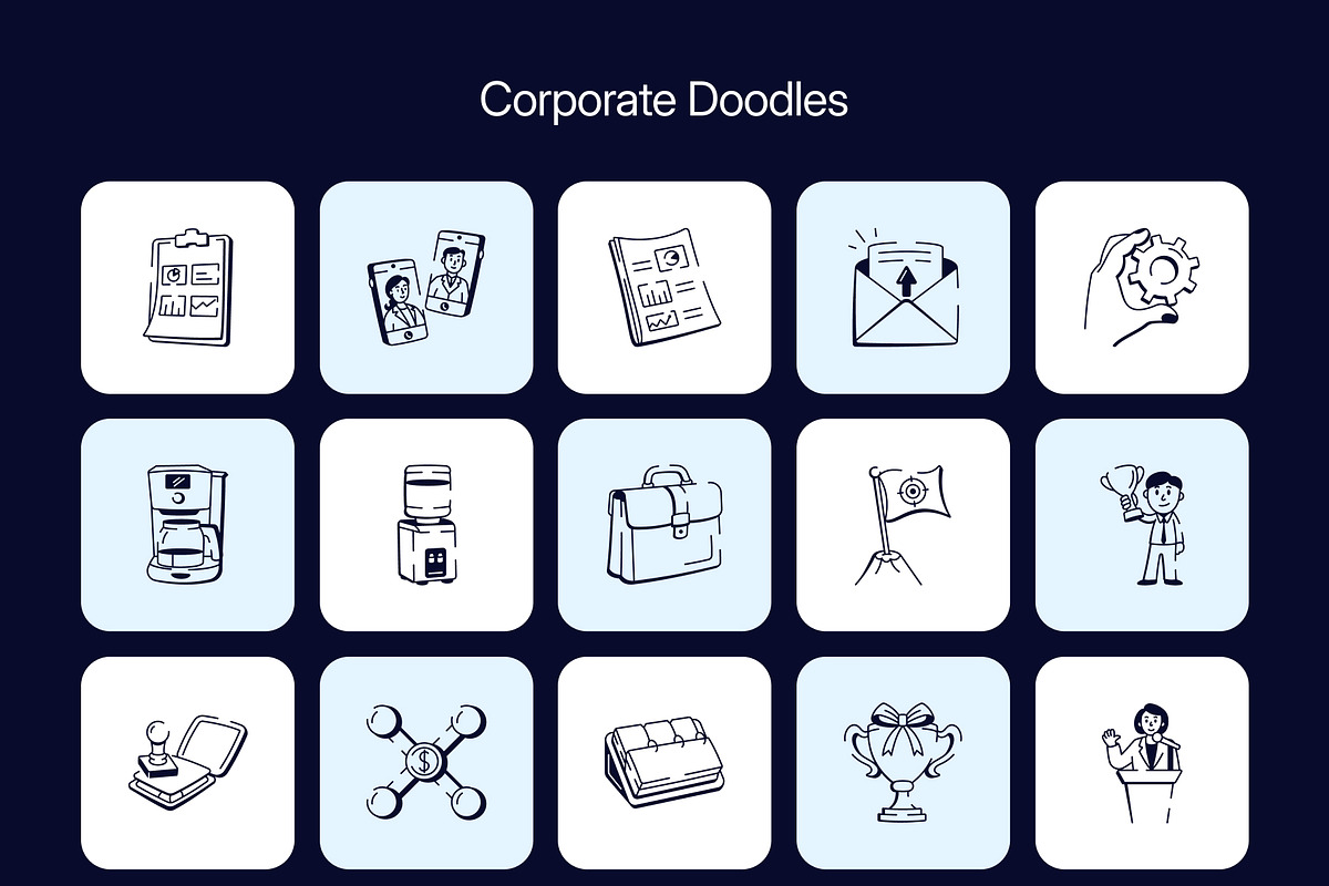 850 Business and Tech Doodle Icons, an Outline Icon by Vectors Market (Photo 7 of 19)