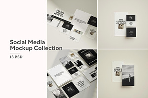 Social Media Mockup Collection, a Device Mockup by Mockup Line
