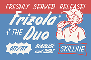 SFC Frizola Duo, a Handwritten Font by Skilline Supply Co. (Thumbnail 1 of 9)