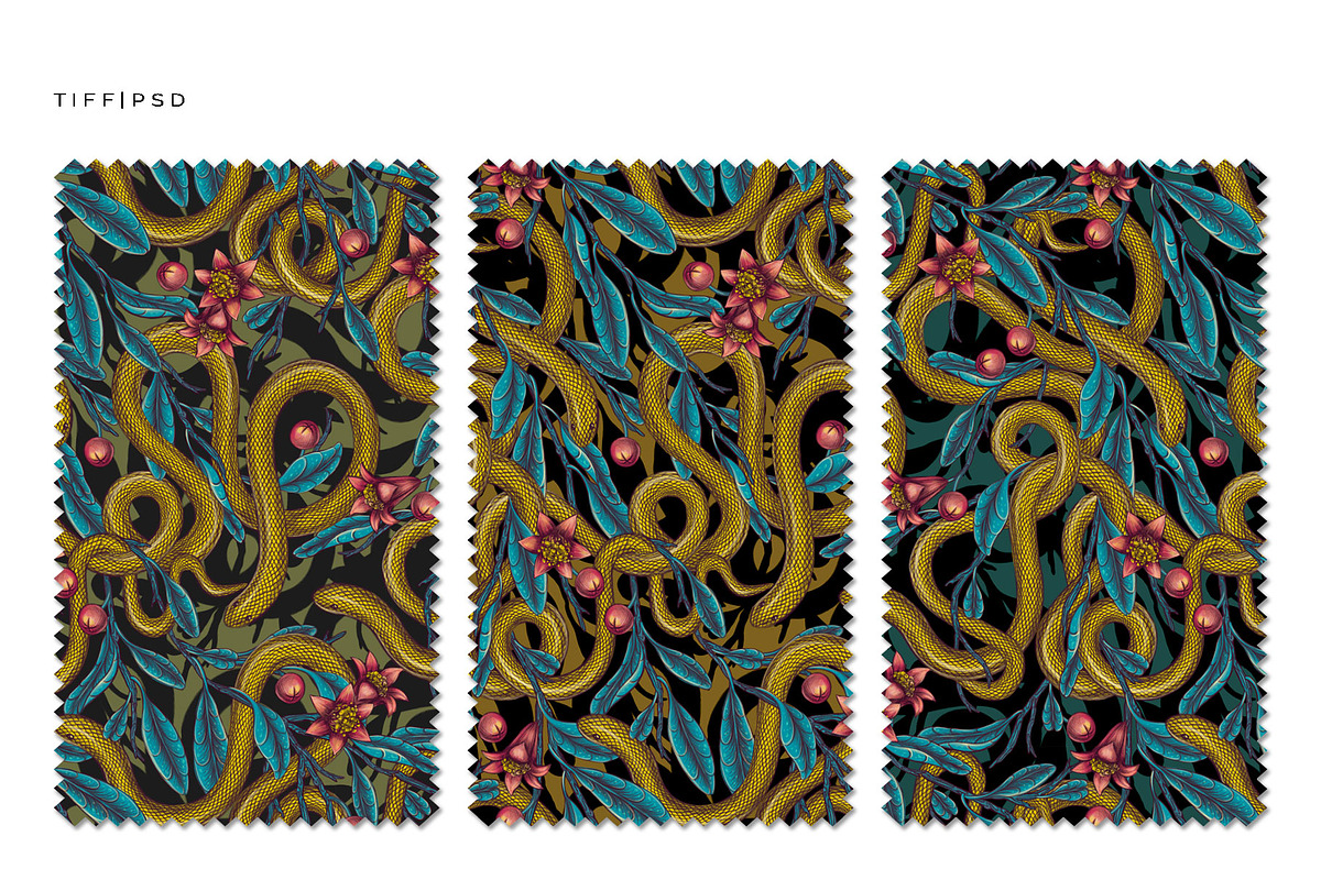 POMEGRANATE EDEN - patterns & motifs, a Decorative Illustration by Liiafis (Photo 4 of 15)