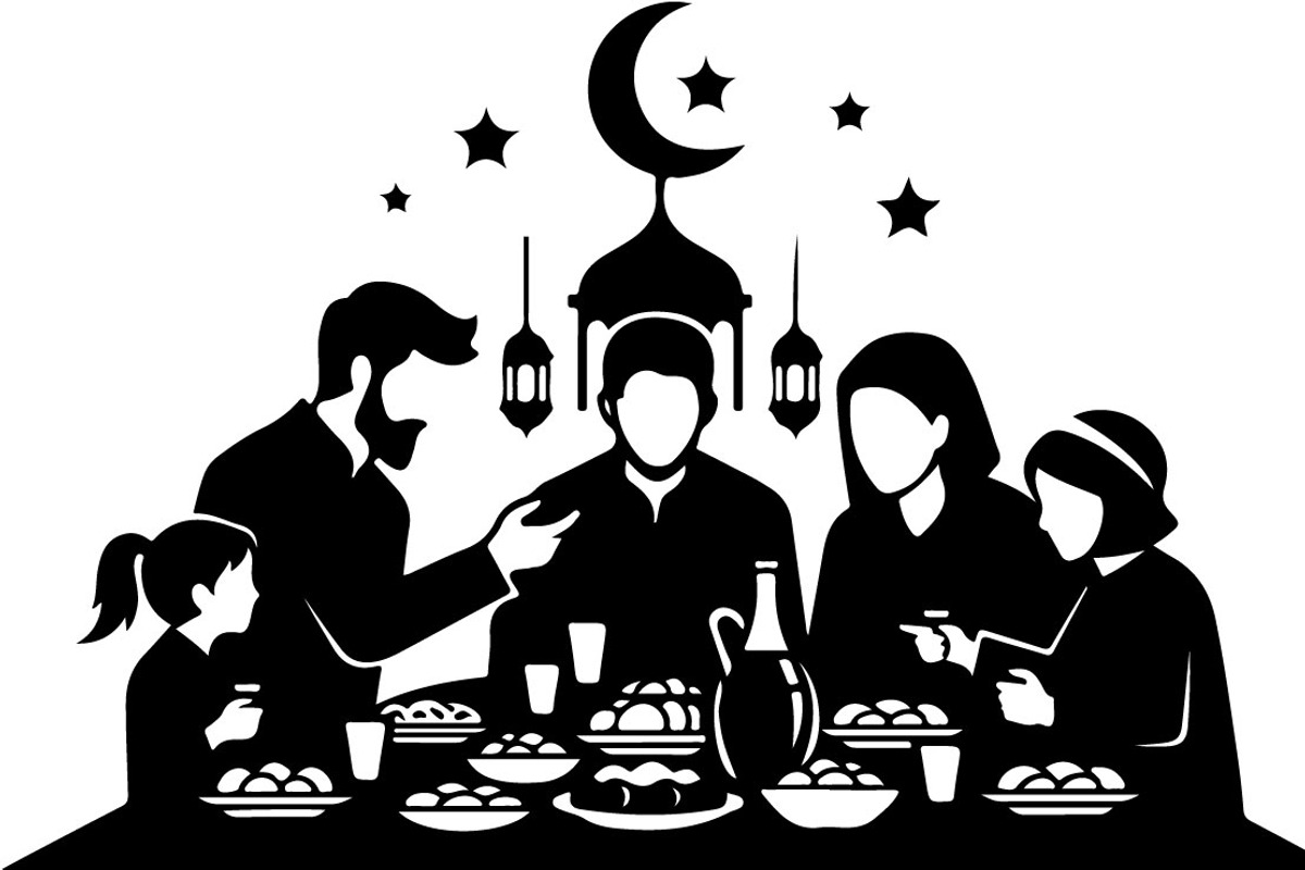 50 Ramadan Iftar Silhouette Bundle, an Illustration by Gfx_Store (Photo 17 of 49)