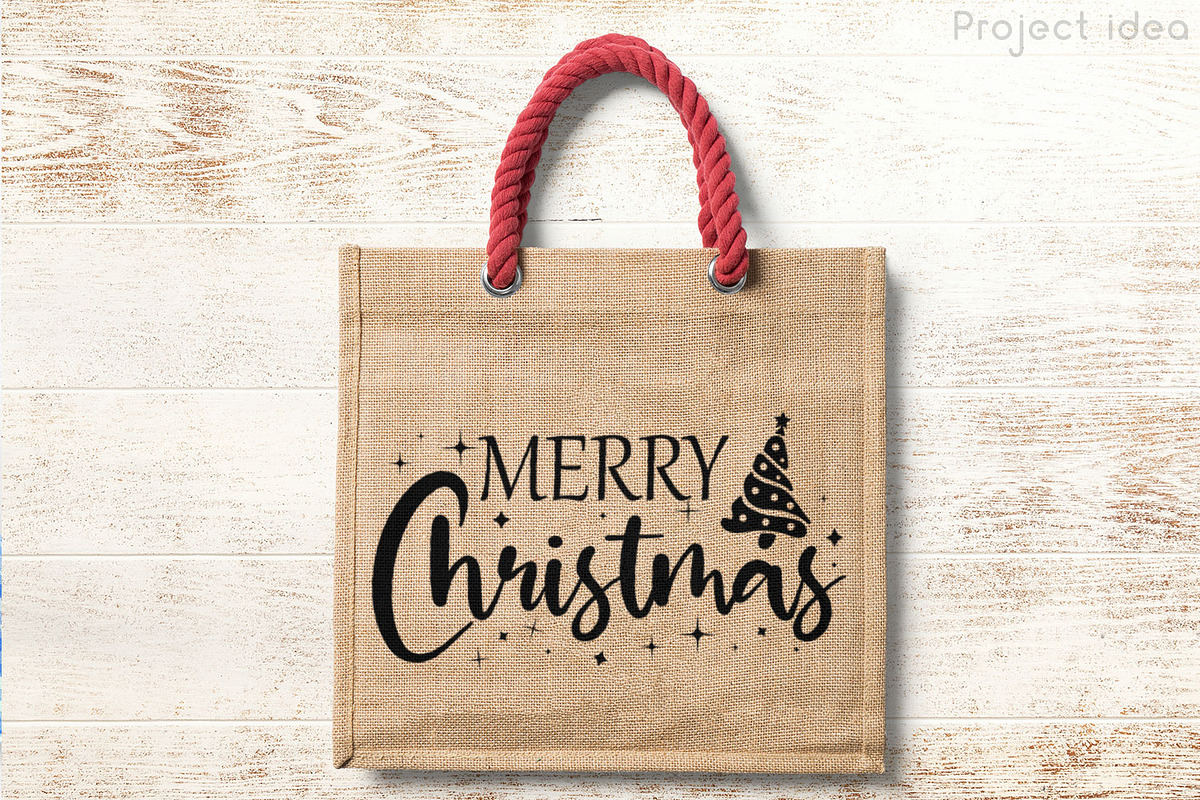 Christmas SVG - Merry Christmas SVG, a Decorative Illustration by Dasagani (Photo 5 of 5)