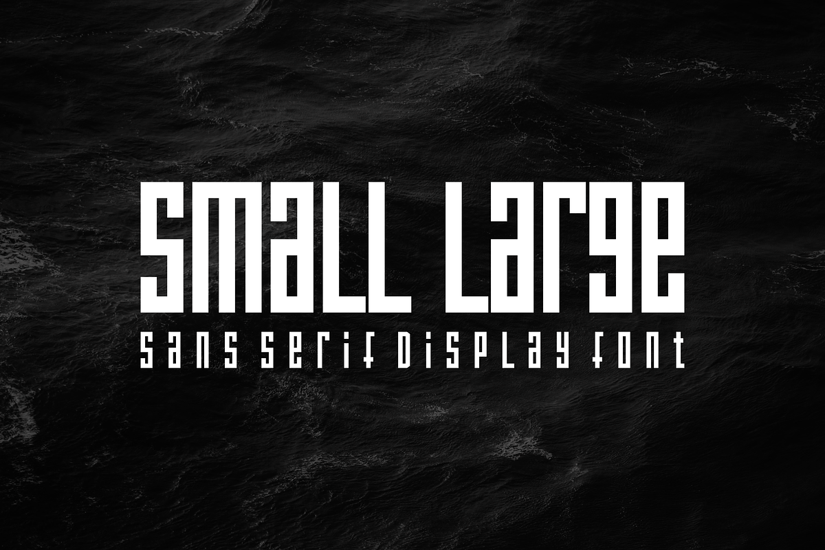 Small Large - Font, a Sans Serif Font by artchiles_design (Photo 1 of 5)