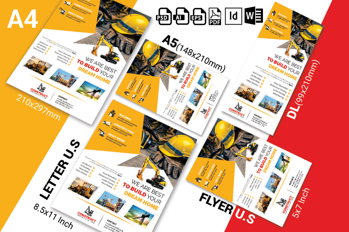 10 Construction Flyer Bundle 90% OFF, a Flyer Template by Imagine Design Studio (Photo 12 of 22)