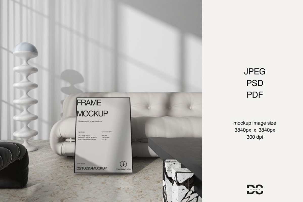 Frame Mockup F424001, a Mac Mockup by DSTUDIO888 (Photo 2 of 3)