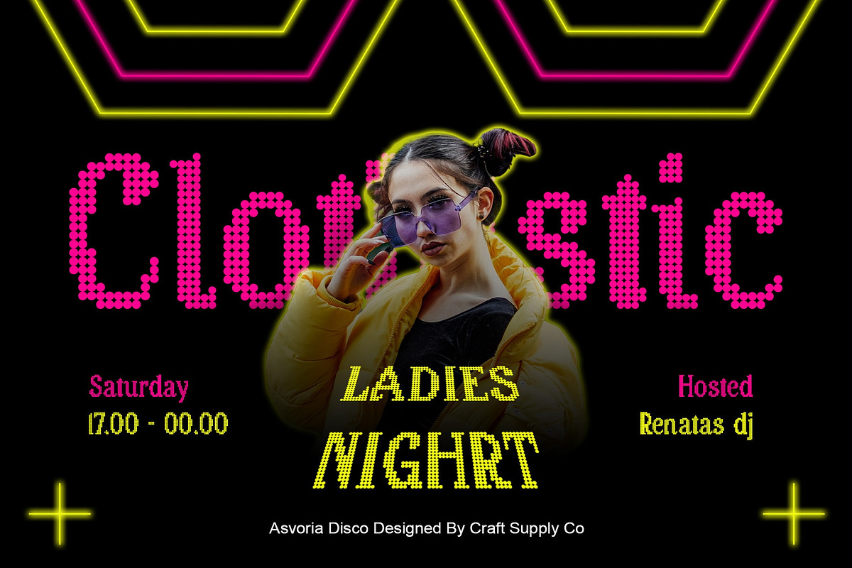 Asvoria Disco, a Serif Font by Craft Supply Co. (Photo 4 of 8)