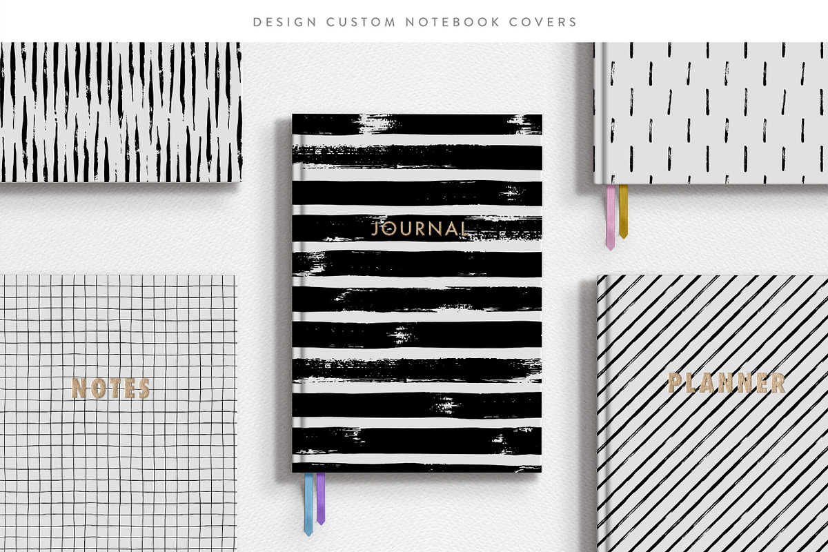 Lines and Brush Strokes, a Pattern Graphic by Type and Graphics Studio (Photo 6 of 7)