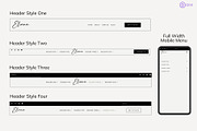 Divi Theme Header Template Bundle, a WordPress Template by Sarah Worboyes Designs (Thumbnail 3 of 7)