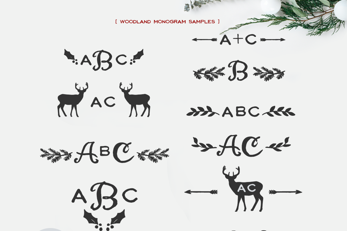Woodland Mountain Lodge Bundle, an Illustration by KLUGE+CO (Photo 8 of 14)