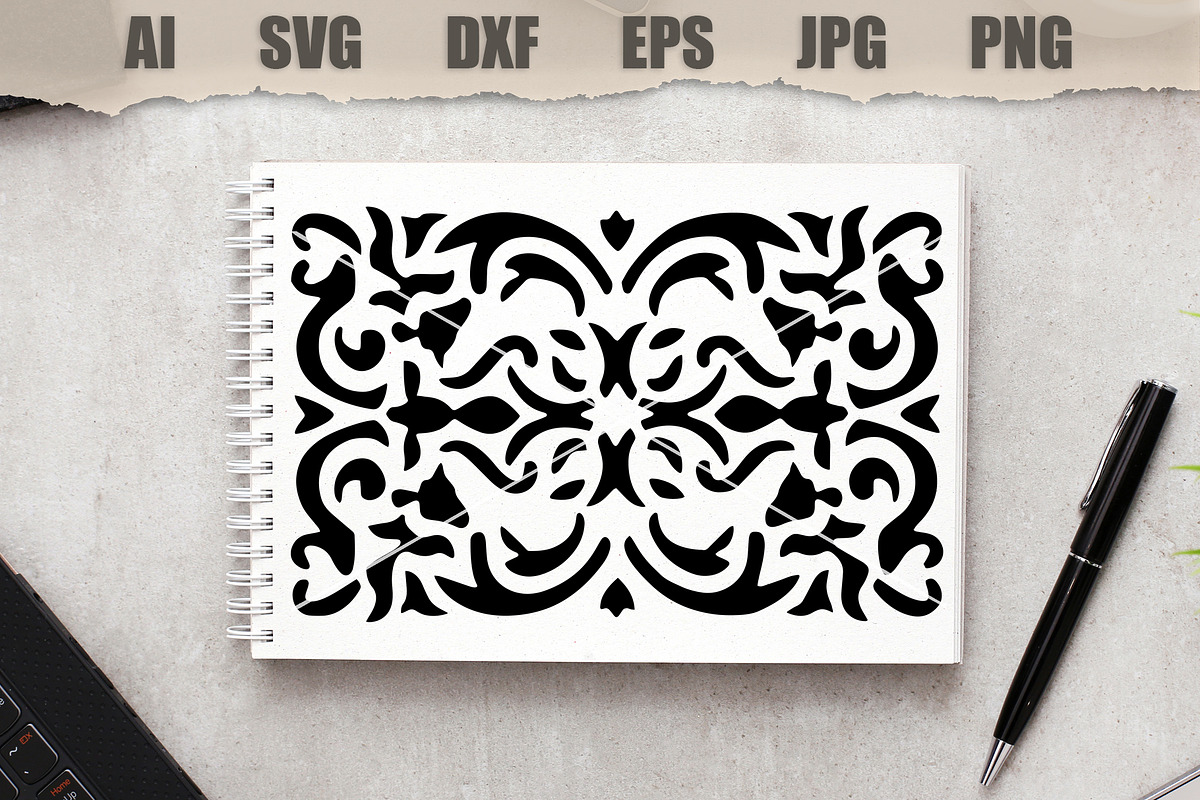 Stencil Background, a Decorative Illustration by MARYCRAFTIRIA (Photo 2 of 3)