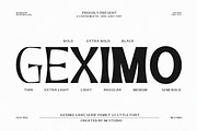 Geximo Family, a Sans Serif Font by IM Studio (Thumbnail 1 of 12)