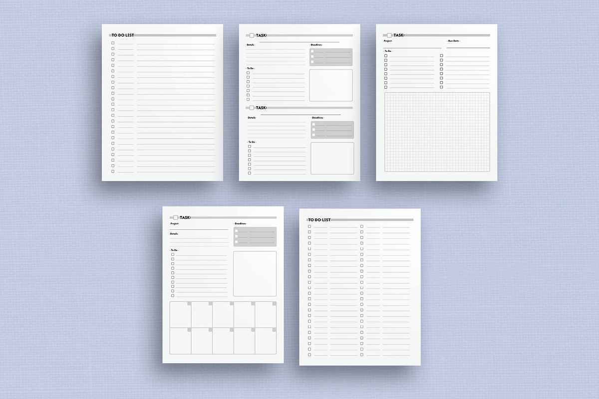 Project Planner Template, a Stationery Template by Nautical Notebooks (Photo 2 of 2)