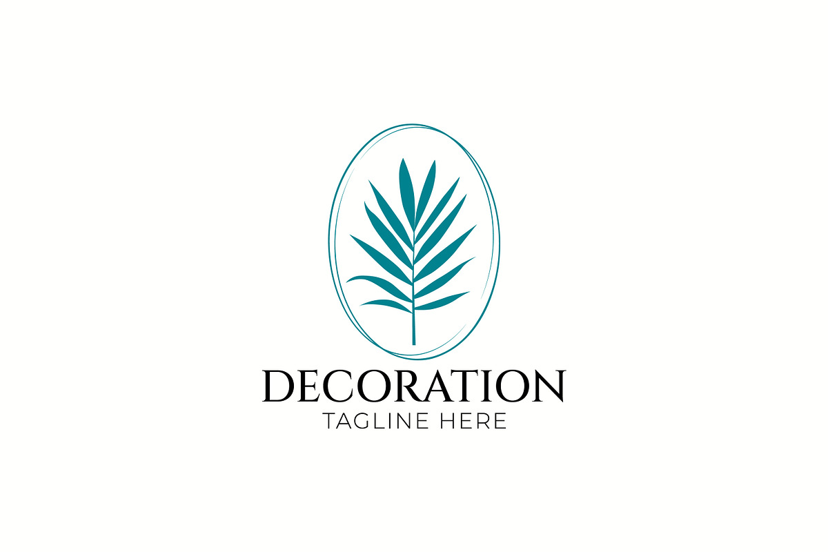 Palm Leaf Logo Decoration Minimalist, a Branding & Logo Template by Signatoro (Photo 1 of 3)