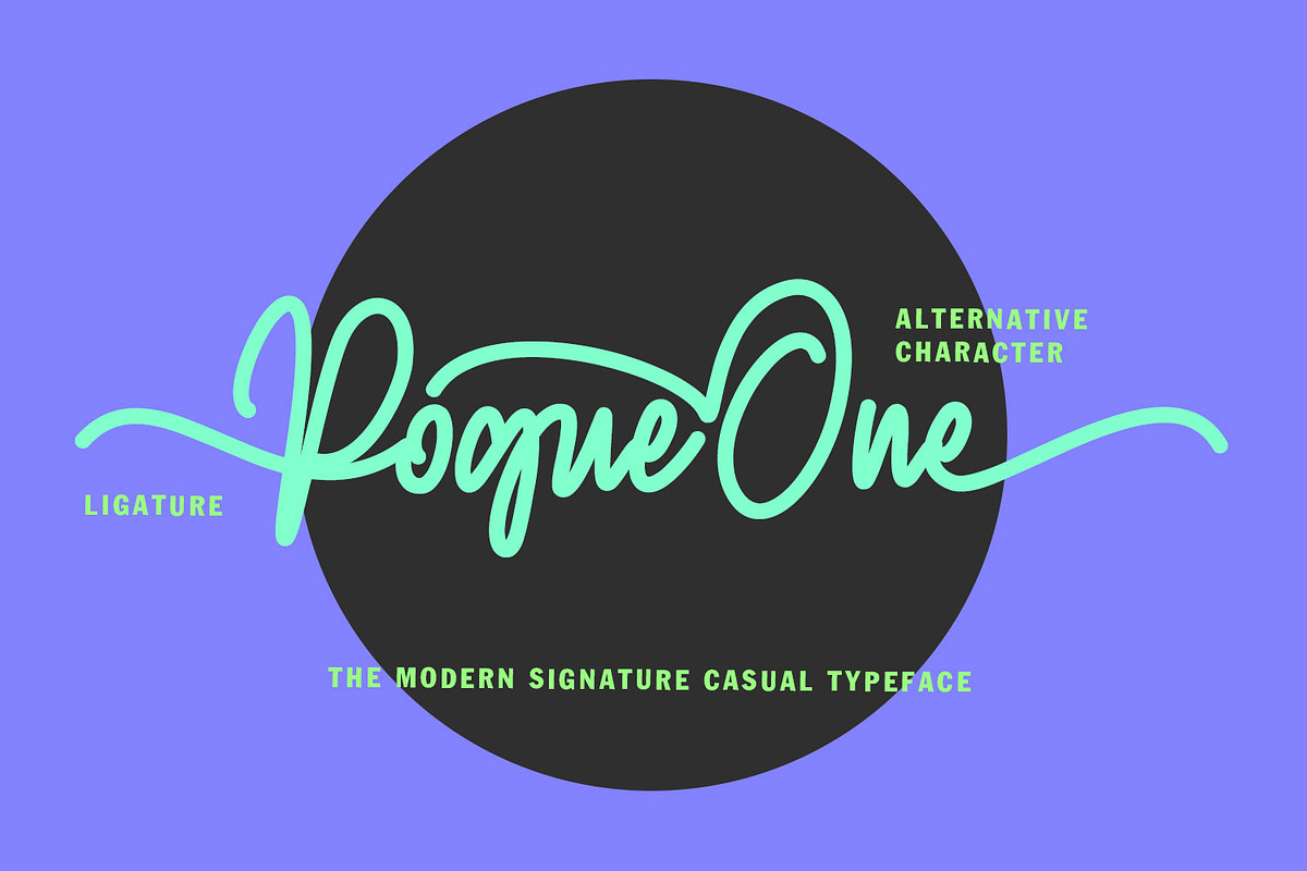 Rogueone Monoline Signature Font, a Script Font by Maulana Creative (Photo 6 of 8)