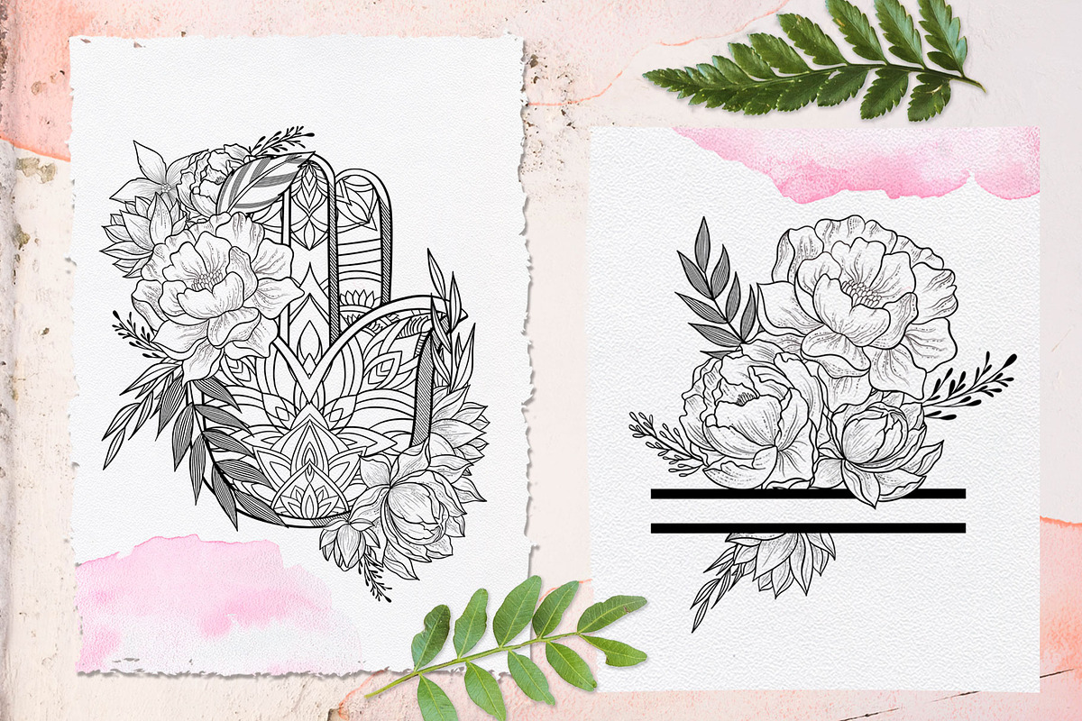 Wonder Bloom Graphic Set & Alphabet, a Decorative Illustration by CallMeStasia (Photo 2 of 10)