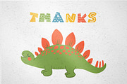 Cute Dinosaurs clipart bundle, an Illustration by ann_etc (Thumbnail 9 of 9)