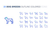 Dog breeds icon set, an Icon by Icongeek26 (Thumbnail 5 of 6)