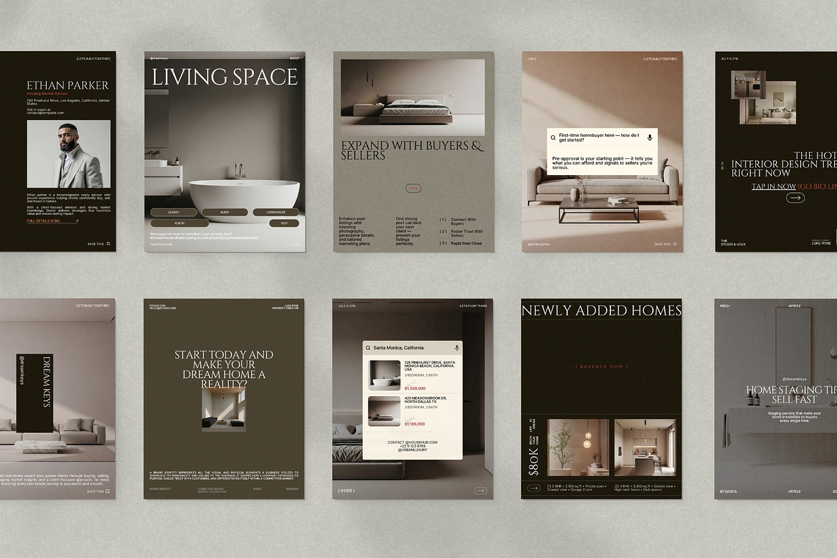 Elegant Real Estate Instagram Kit, a Social Media Template by Pixel Grid (Photo 5 of 10)