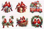 Red Cardinals Christmas Sublimation, an Illustration by CreationArt (Thumbnail 5 of 5)
