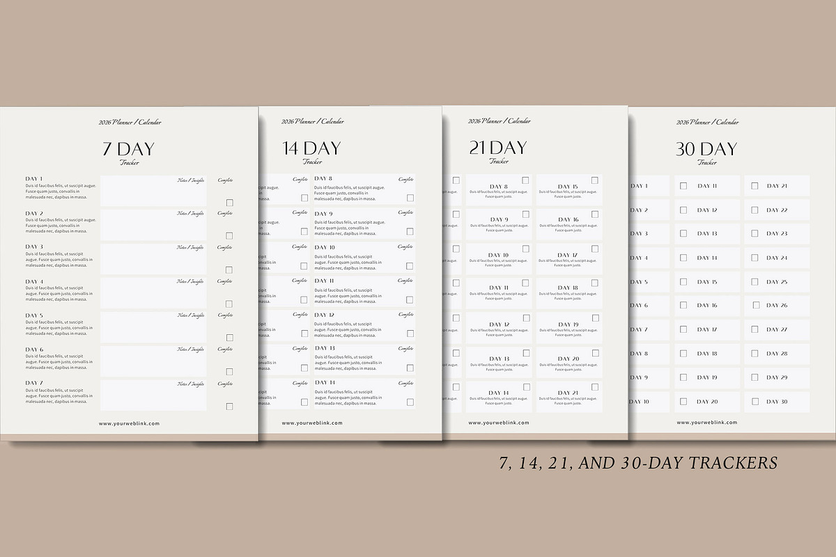 2026 Canva Planner & Calendar kit v2 preview 7