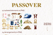 Jewish Holidays I Watercolor Clipart, a Seasonal Illustration by Elena Malgina Clipart (Thumbnail 2 of 4)