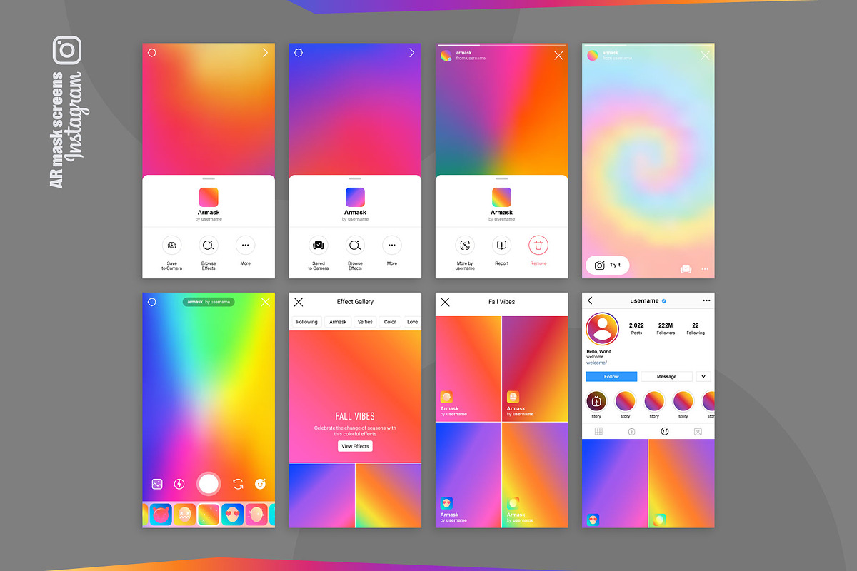 Instagram Mockup Bundle, a Social Media Template by karnofff (Photo 10 of 15)