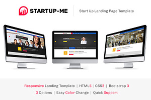 StartUp-Me HTML Landing Page