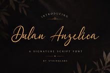 Dulan Anzelica - Signature Font