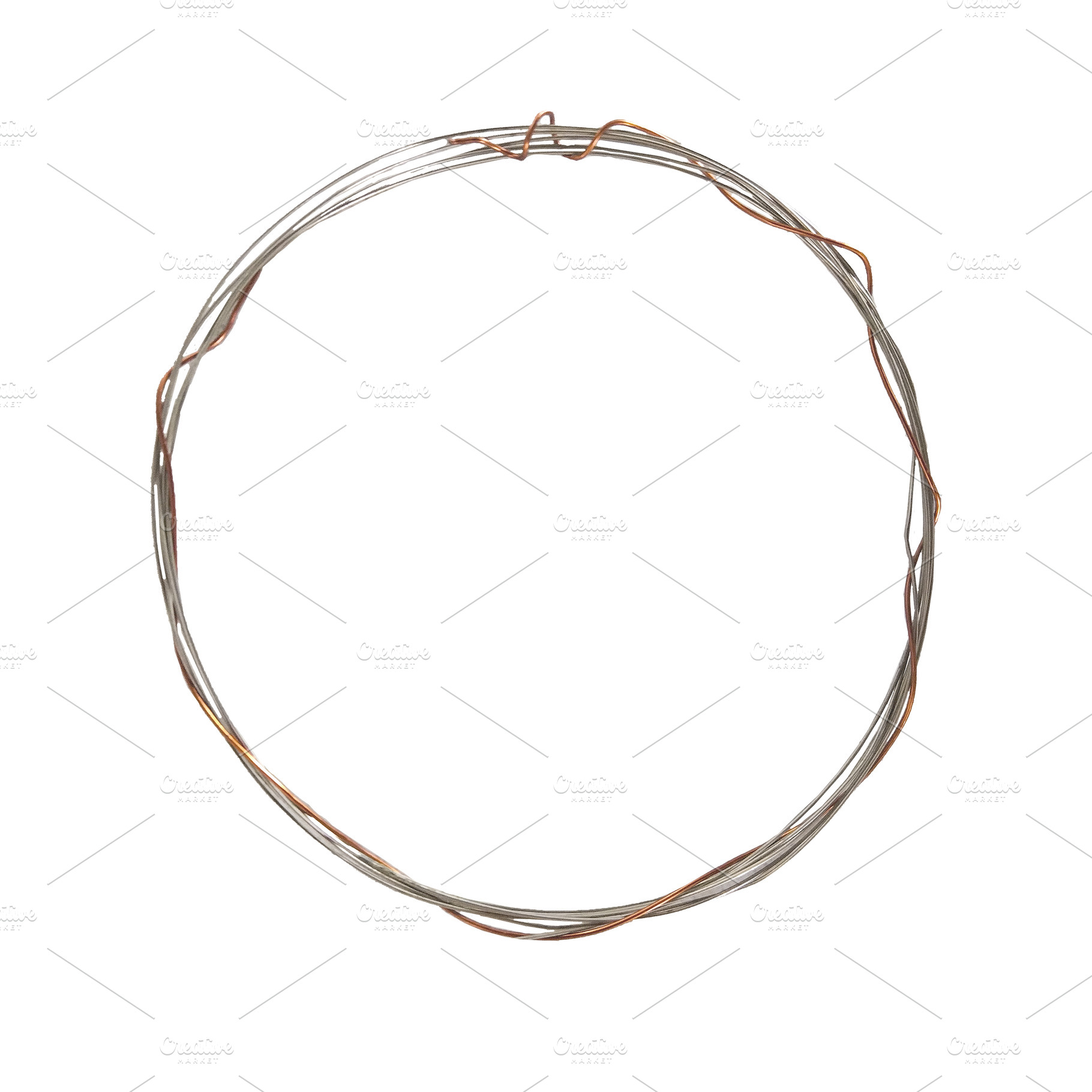 Copper wire bracelet isolated photo, an Industrial Photo by DanFLCreativo