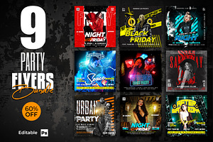 Dj Party Flyer Bundle
