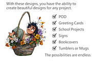 Floral Cute Boy Clipart, an Illustration by Pixels.Craft (Thumbnail 3 of 5)