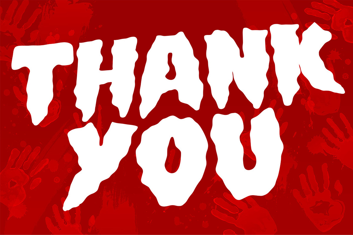 Ghost Baster - Scary Bloody Font, a Font by Pekotype (Photo 15 of 15)