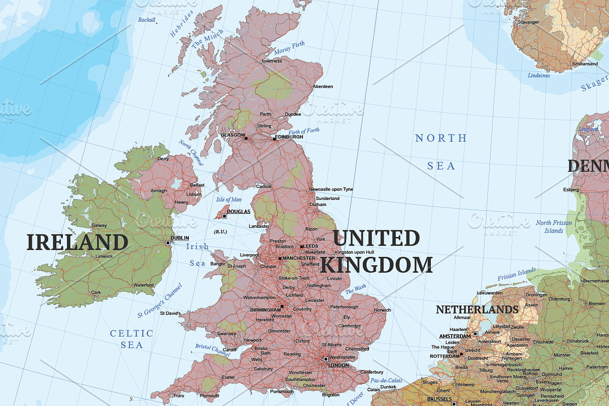 Map of Europe, an Education Illustration by Cartorical (Photo 4 of 8)