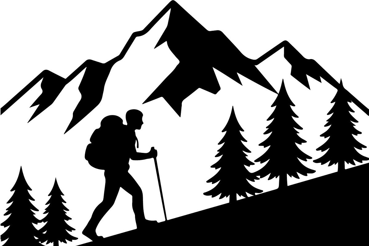 Hiking Silhouette Bundle, an Illustration by balal (Photo 14 of 20)