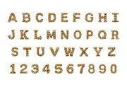 Gold Chain 3D Font, a Font by Loudoun Design Co. (Thumbnail 2 of 6)