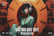 Vintage VHS Tape Photo Effect, a Layer Style Add-On by iDoodle Studio (Thumbnail 1 of 5)