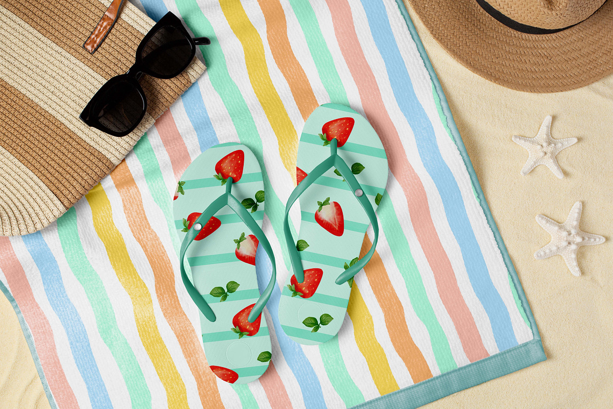 Summer fruit patterns collecrion, a Pattern Graphic by ZabolotnaArt (Photo 3 of 7)