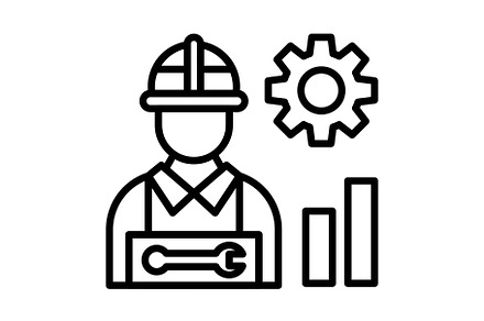 Worker Line Icon, an Icon by Pexelpy