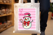 Christmas Wall Art Let It Snow Png, an Illustration by SinaCreation (Thumbnail 3 of 7)